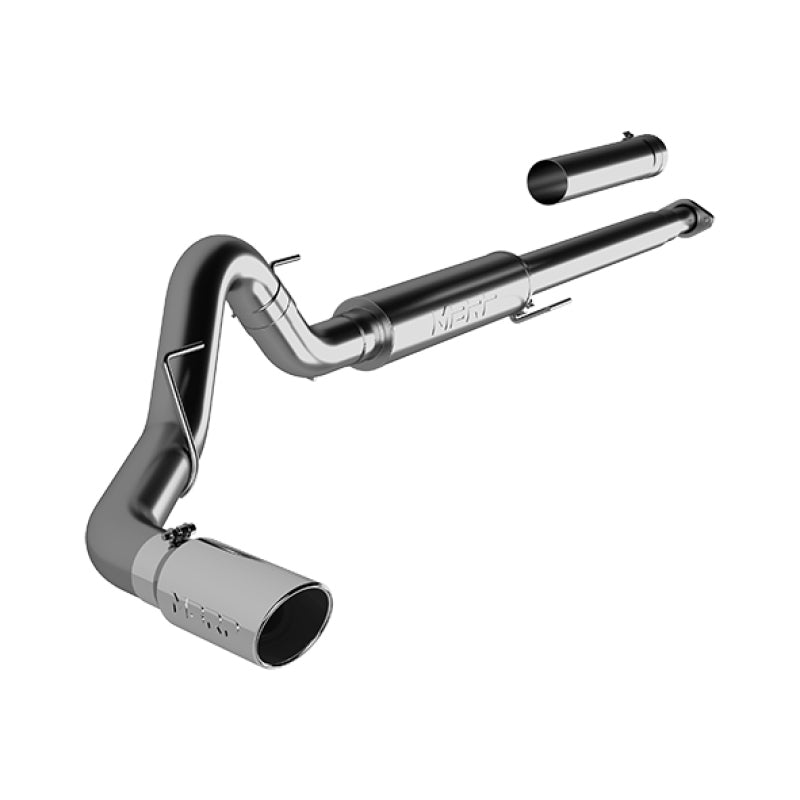 MBRP Armor Lite Series Cat Back Exhaust System for 2015-2016 Ford F-150 with 2.7L / 3.5L EcoBoost - Single Side Exit, 4 Inch Diameter, Aluminum Tip