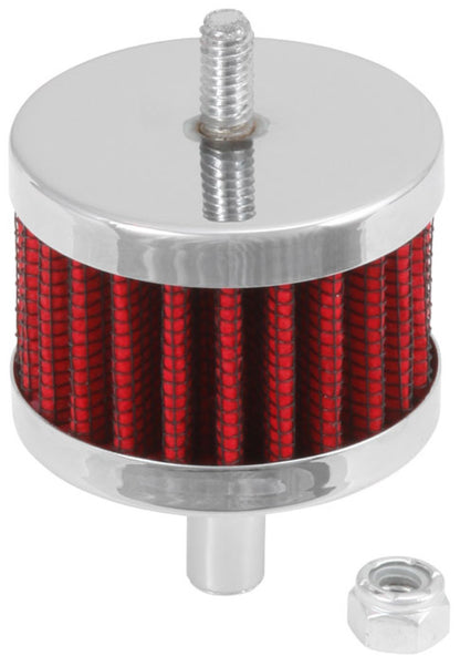 K&N Engineering 62-1090 Steel Base Crankcase Vent Filter with 3/8 Inch Diameter Tube