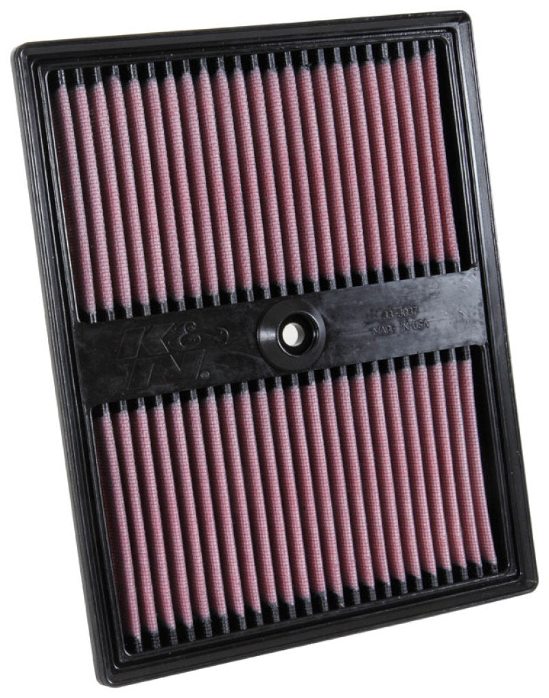 K&N Engineering 33-3037 High-Flow Replacement Air Filter for Audi A1 2015-2017 1.0L L3 Engine