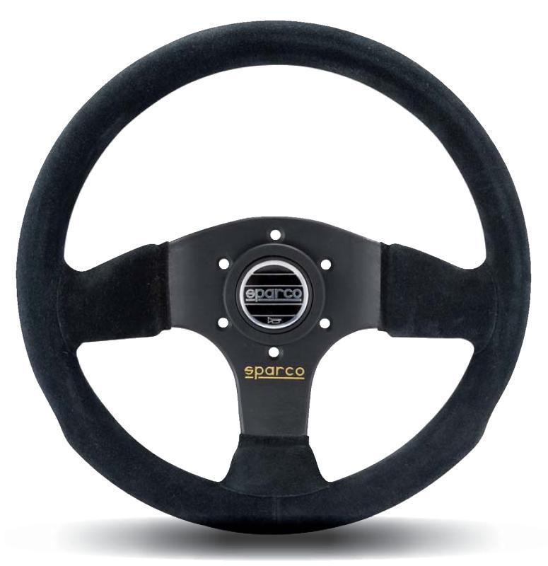 SPARCO 015P300SN Suede Black Steering Wheel for Automotive Applications