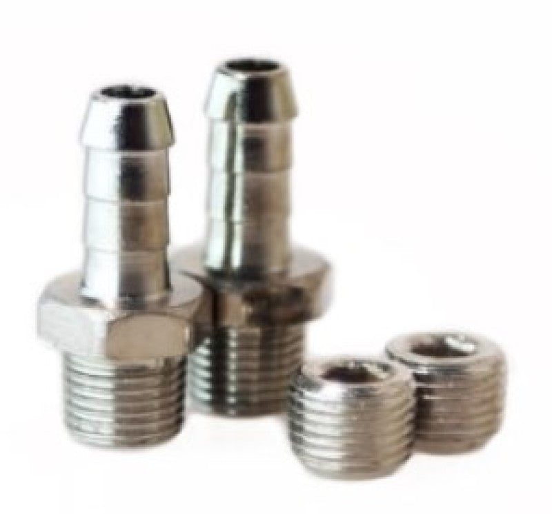 Turbosmart WG50/60 and GenV 1/8NPT - 6mm Hose Fitting Kit with Plug