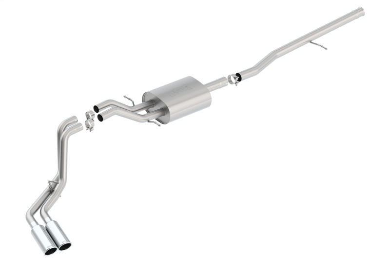 Borla S-Type Cat-Back Exhaust System for 2014-2018 Chevrolet Silverado 1500 and GMC Sierra 1500 with 5.3L V8