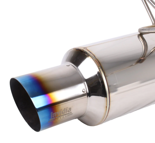 Invidia 2022+ Subaru WRX Single N1 Titanium Burnt Tip Cat-Back Exhaust System