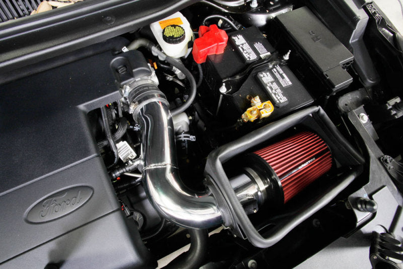 Spectre 9038 Ford Explorer V6-3.5L Air Intake Kit with Polished Aluminum Tubing and Red Filter