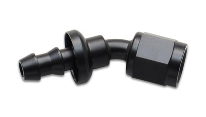Vibrant Push-On 30 Degree Hose End Elbow Fitting -10AN | Durable Aluminum for Automotive Applications