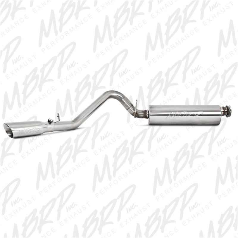 MBRP Armor Plus Series Cat Back Exhaust System for Jeep Wrangler 2002-2006 2.5L & 4.0L, Single Side Exit