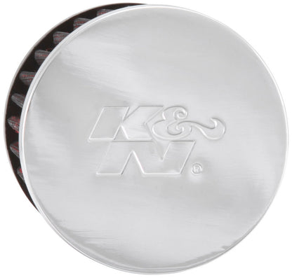 K&N Engineering 62-1480 Chrome Finish Rubber Base Crankcase Vent Filter with 1.75-inch Flange