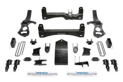 Fabtech K1132 6-Inch Basic Drop Bracket Lift System for Chevrolet Silverado 1500 and GMC Sierra 1500 (2019-2021)