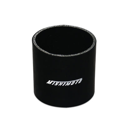 Mishimoto 2.5 Inch Black Straight Silicone Coupler - Durable and Heat-Resistant Automotive Hose Connection