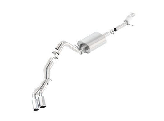 Borla Touring Cat-Back Exhaust System for 2015-2020 Chevrolet Tahoe 5.3L V8 with 2.75-inch Dual Exit and 4-Inch Chrome Tips