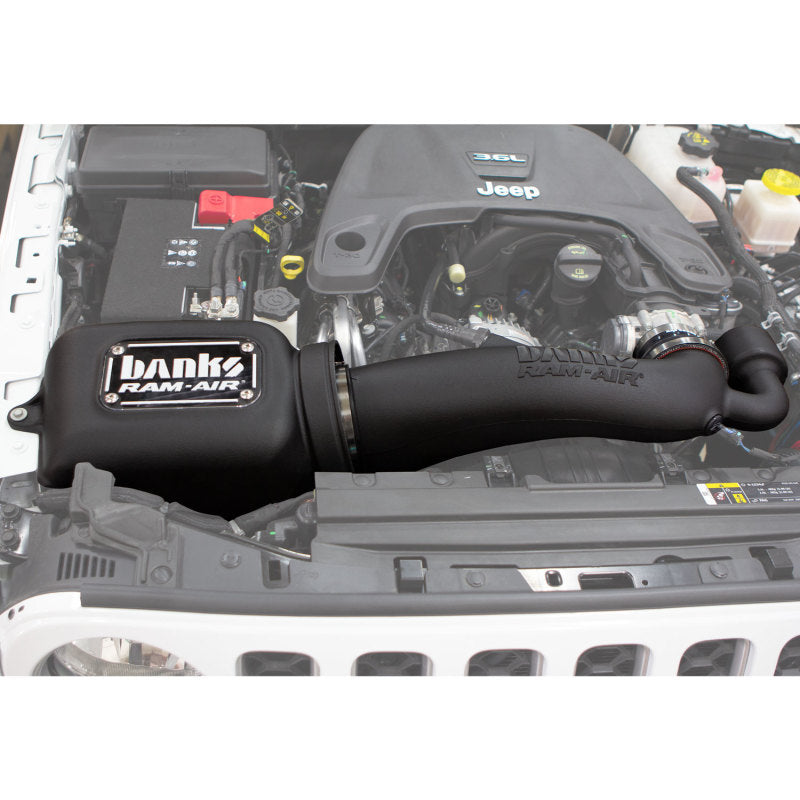 Banks Power Ram-Air Cold Air Intake System for Jeep Wrangler JL & Gladiator JT 3.6L with Big-Ass Dry Filter