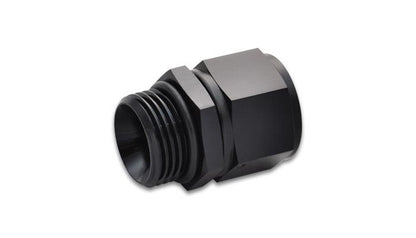 Vibrant -10AN Female to -10AN Male Straight Cut Adapter with O-Ring - Aluminum Fitting for Automotive Use