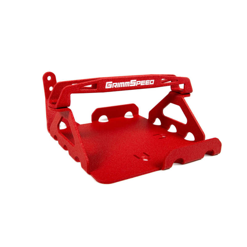 GrimmSpeed Lightweight Battery Mount Kit for 2008-2014 Subaru WRX STI - Red