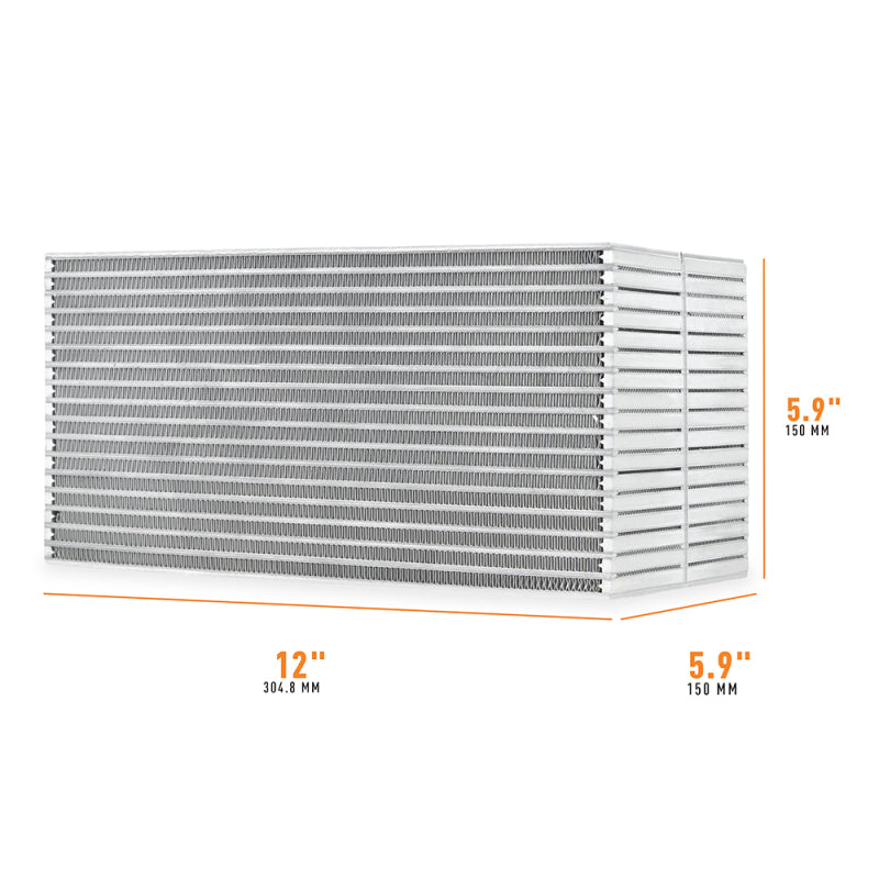 Mishimoto Universal Air-to-Water Intercooler Core - 12in x 6in x 6in, High-Performance Engineering for Automotive Applications