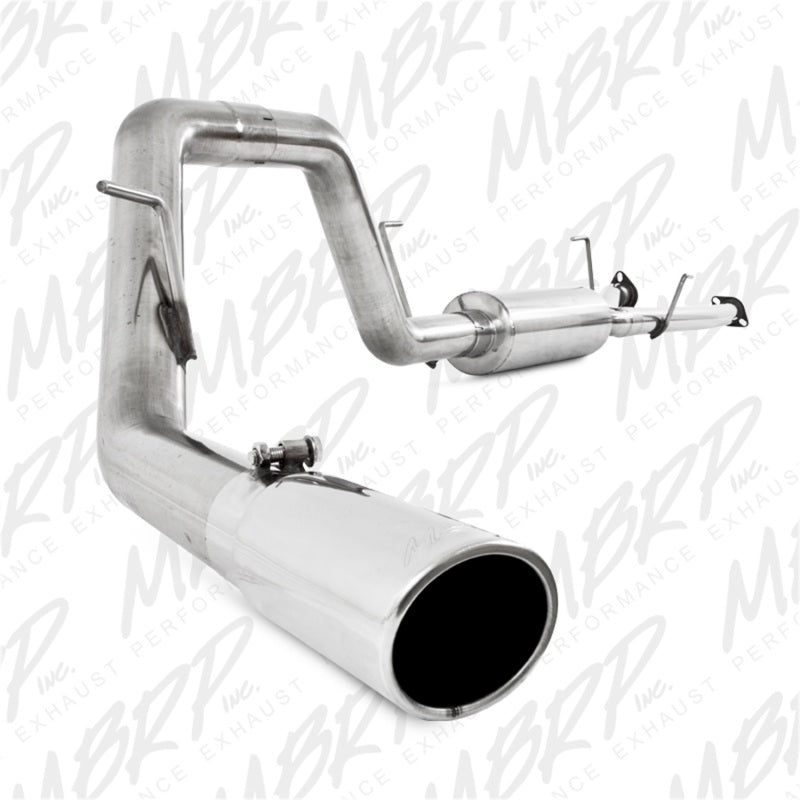 MBRP Armor Plus Series Cat Back Exhaust System for 2009-2012 Toyota Tundra 5.7L - Single Side Exit with 4-inch Tip