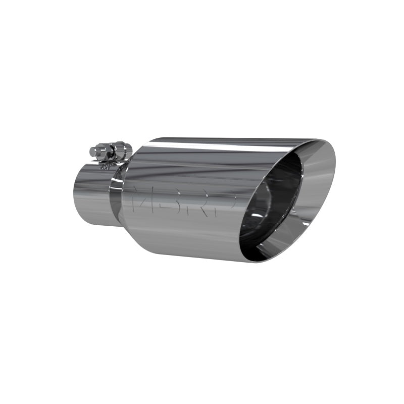 MBRP Universal Exhaust Tip 4.5-inch Dual Wall Angled Rolled End - T304 Stainless Steel