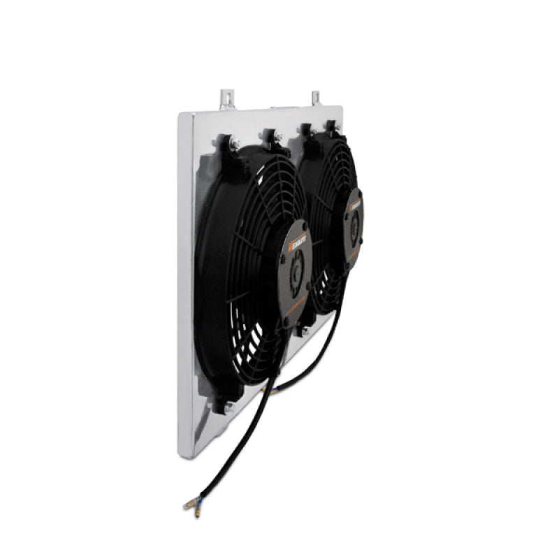 Mishimoto 1993-1995 Mazda RX-7 Aluminum Fan Shroud Kit with Dual 12-inch Fans for LS Swap Radiator
