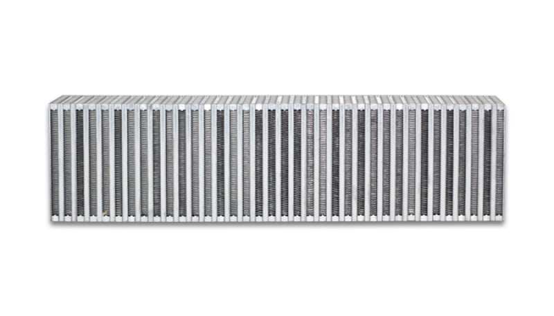 Vibrant Vertical Flow Intercooler Core – 24 Inch Wide, 6 Inch High, 3.5 Inch Thick – Bar and Plate Construction for High-Performance Turbocharged Vehicles
