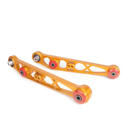 Skunk2 Racing Alpha Series Rear Lower Control Arm Set for Honda Civic and Acura Integras - Gold