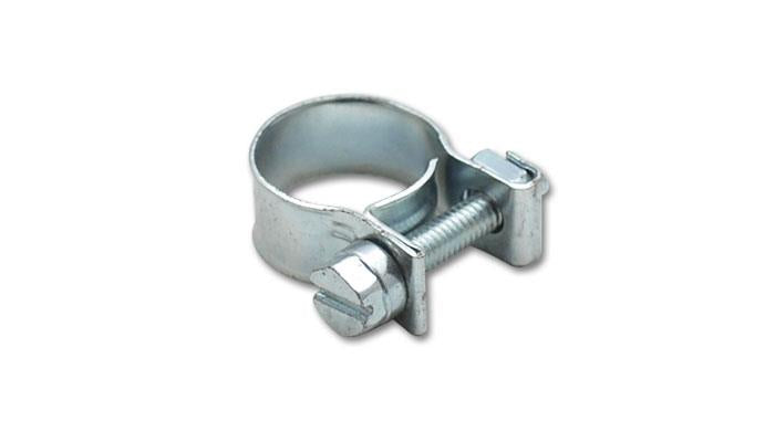 Vibrant Fuel Injector Style Mini Hose Clamps - 8-10mm Range, Zinc Plated Mild Steel, Pack of 10