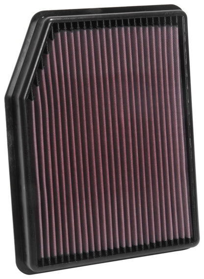 K&N Engineering 33-5083 High-Flow Reusable Air Filter for 2019 Chevrolet Silverado 1500 V8-5.3L