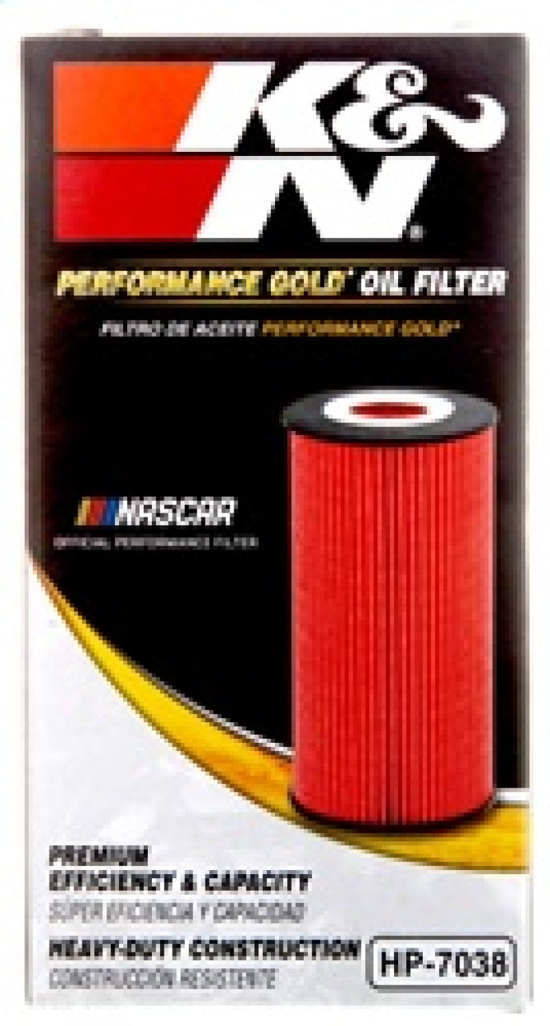 K&N Engineering HP-7038 Performance Oil Filter for 2019 Audi A3 2.0L