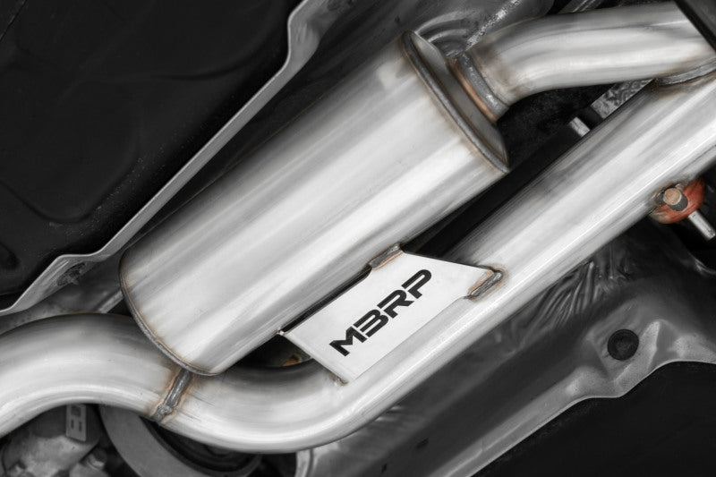 MBRP Armor Pro Series 15-19 Volkswagen Golf R 3-inch Cat Back Exhaust System with Quad Carbon Fiber Tips - T304 Stainless Steel
