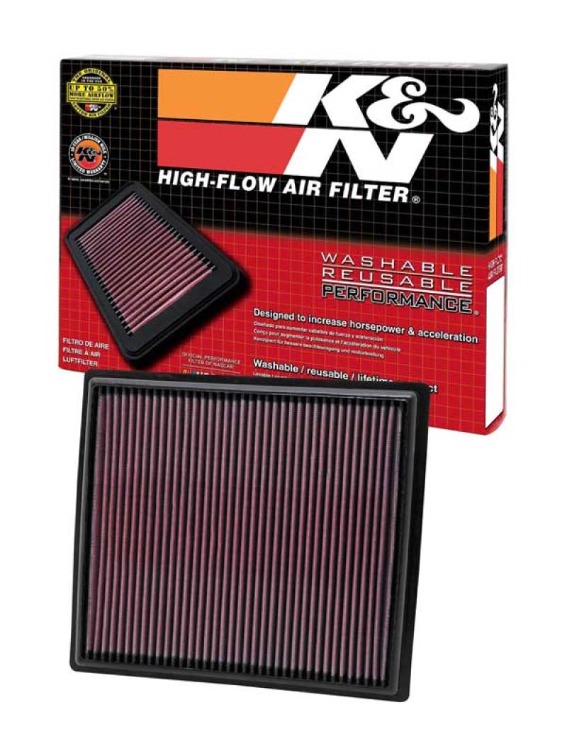 K&N Engineering 33-2442 High-Flow Replacement Air Filter for Buick LaCrosse and Regal (2011-2013)