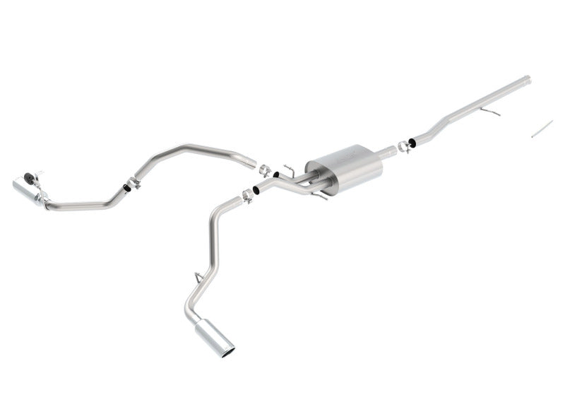 Borla S-Type Cat-Back Exhaust System for 2014-2018 Chevrolet Silverado 1500 and GMC Sierra 1500 with 5.3L V8 - Ext. & Crew Cab