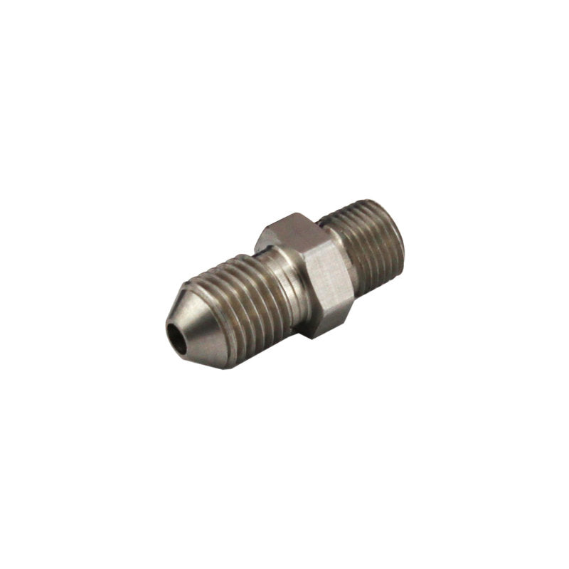 Turbosmart 1/8 Inch NPT to -4AN Male Stainless Steel Fitting - Part Number TS-0550-3051