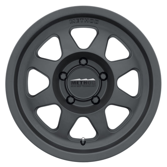 Method MR701 16x8 Inch Matte Black Wheel with 5x120 Bolt Pattern and 72.6mm Hub Bore
