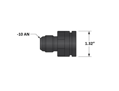 Fleece Performance Universal Billet Aluminum Adapter Fitting -10AN Male to 1.325 Inch O-Ring Bore
