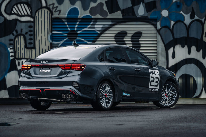 MBRP Armor Pro Series Axle-Back Exhaust System for Kia Forte GT 2022-2024 with Quad Carbon Fiber Tips