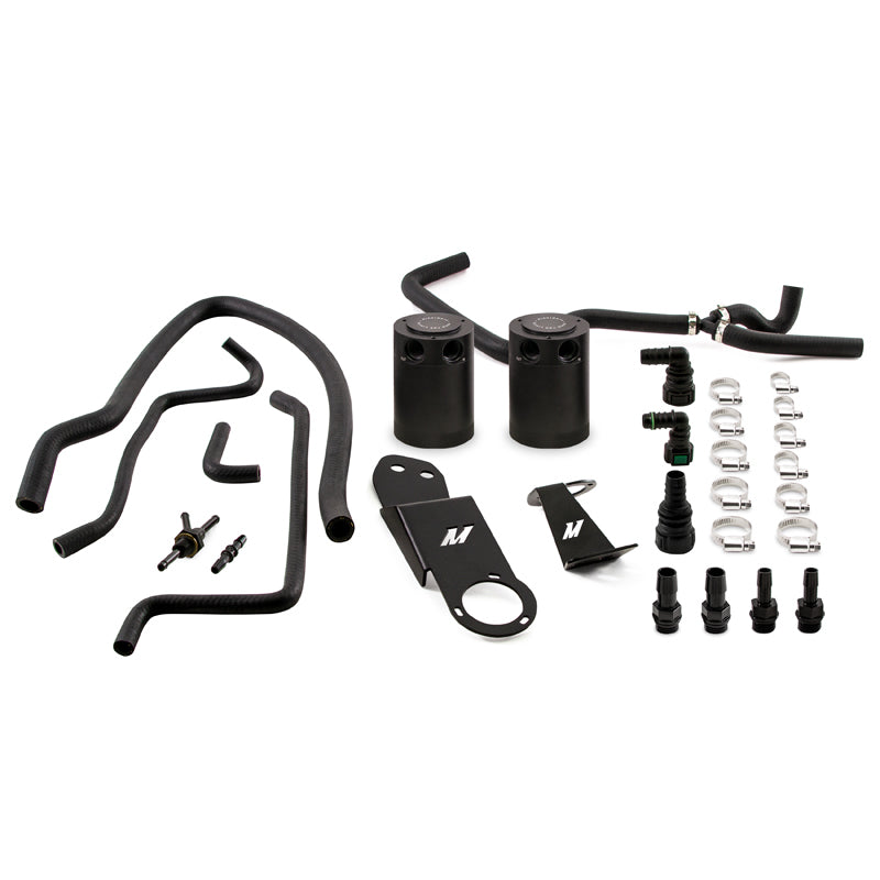 Mishimoto 2013-2019 Cadillac ATS 2.0T Baffled Oil Catch Can Kit - Black