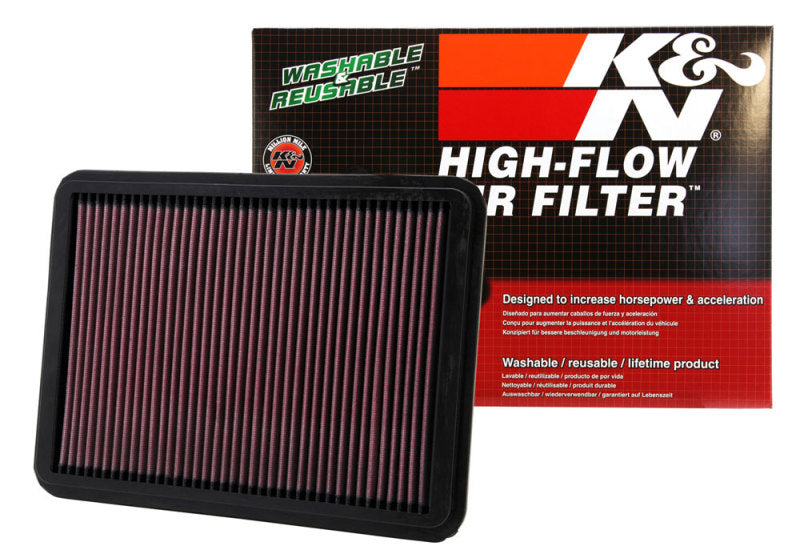 K&N Engineering Part 33-2144 High-Flow Reusable Air Filter for Toyota Tundra and Lexus GX470