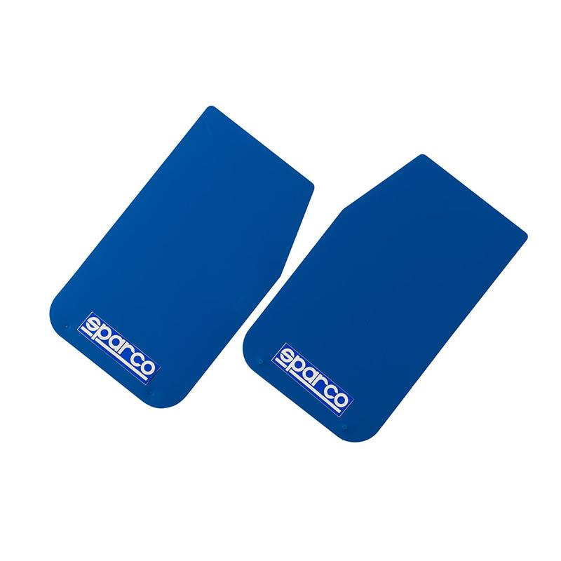 Sparco Blue Mud Flap Pair Part #03791AZ for Automotive Protection