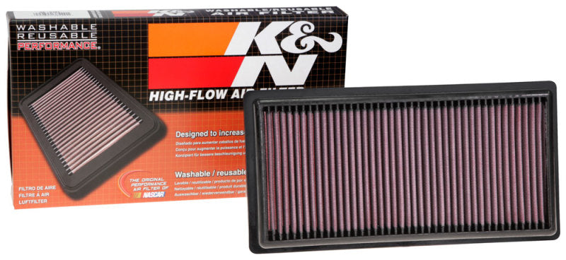 K&N Engineering 33-5101 High-Flow Replacement Air Filter for Jeep Renegade and Fiat 500X