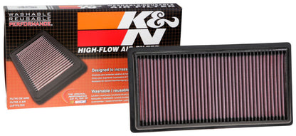 K&N Engineering 33-5101 High-Flow Replacement Air Filter for Jeep Renegade and Fiat 500X