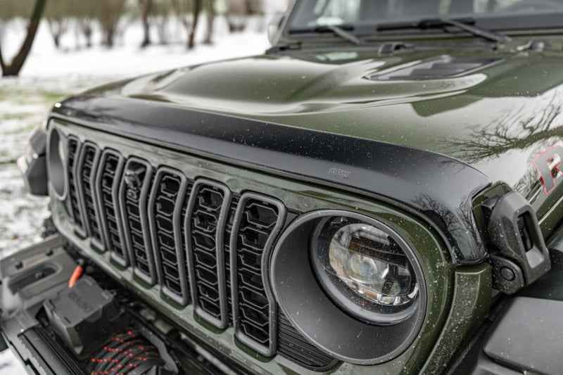Husky Liners 18-24 Jeep Wrangler JL/JLU & 20-24 Gladiator Aeroskin Hood Protector - Smoke