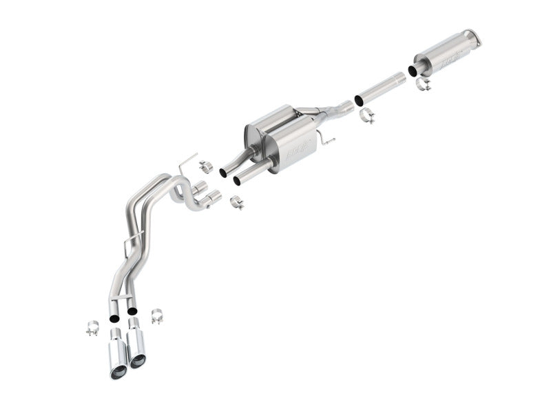 Borla 140404 Touring Cat-Back Exhaust System for 2010-2014 Ford F-150 SVT Raptor 6.2L V8 2/4WD