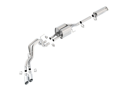 Borla 140404 Touring Cat-Back Exhaust System for 2010-2014 Ford F-150 SVT Raptor 6.2L V8 2/4WD