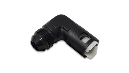 Vibrant 90 Degree Aluminum AN to Female Quick Connect -6AN - 0.3125 inch Hose Size