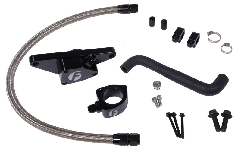 Fleece Performance 2006-2007 Auto Trans Cummins Coolant Bypass Kit with Stainless Steel Braided Line