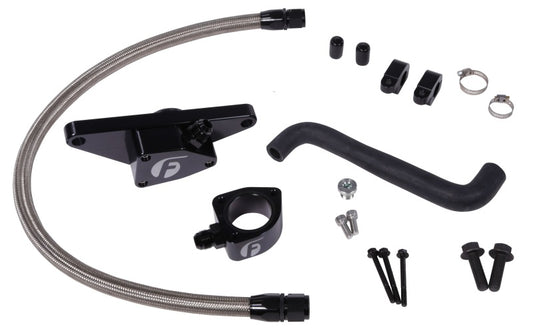 Fleece Performance 2006-2007 Auto Trans Cummins Coolant Bypass Kit with Stainless Steel Braided Line