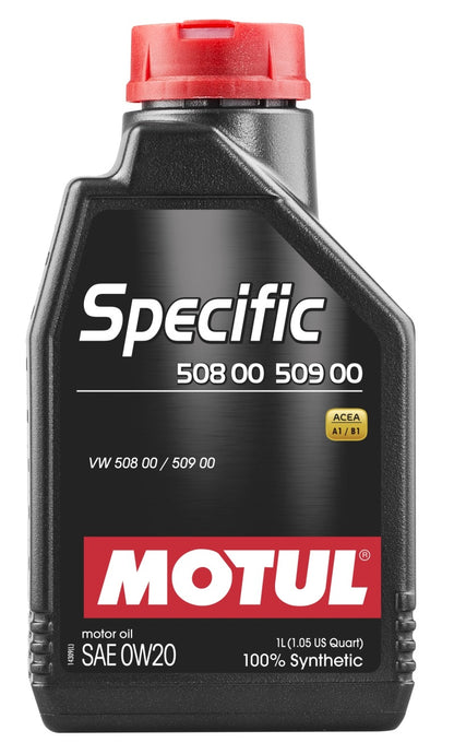Motul 1L OEM Synthetic Engine Oil SPECIFIC 508 00 509 00 - 0W20 for Volkswagen, Audi, Skoda, Seat