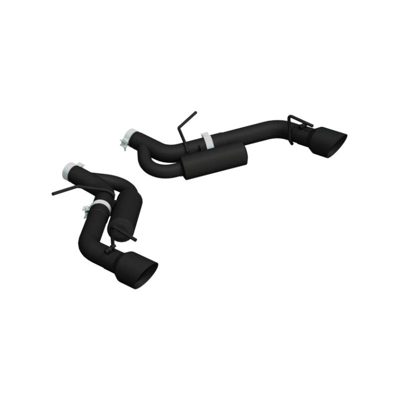 MBRP Armor BLK Series Dual Rear Exit Axle Back Exhaust System for Chevrolet Camaro 2016-2024, Black Coated with 4.5-inch Tips