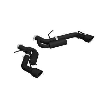 MBRP Armor BLK Series Dual Rear Exit Axle Back Exhaust System for Chevrolet Camaro 2016-2024, Black Coated with 4.5-inch Tips