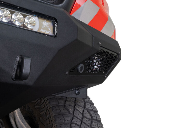 Addictive Desert Designs 2025 Ram RHO Stealth Fighter Front Bumper with LED Light Mounts and D-Ring Clevises