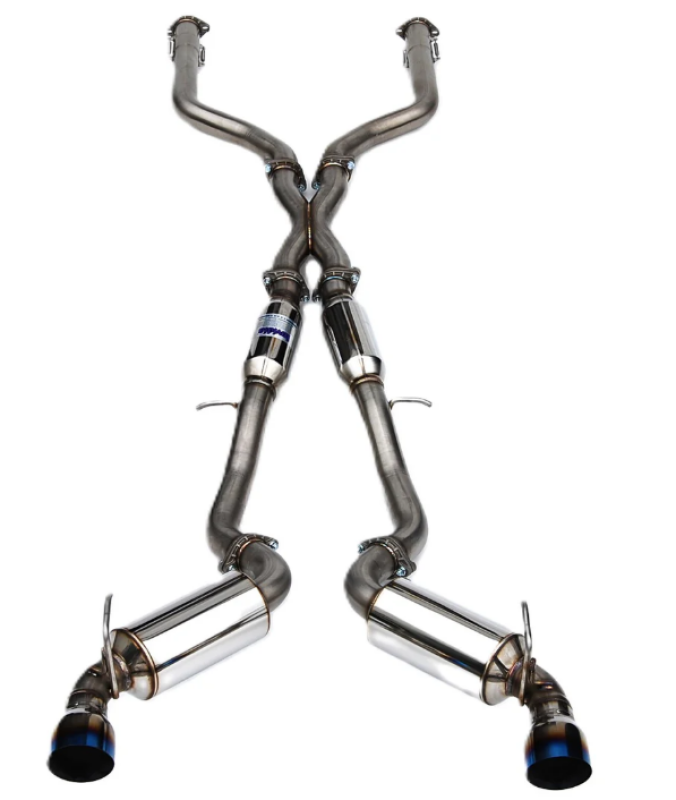 Invidia 2022+ Nissan Z 70mm N1 Cat Back Exhaust with Titanium Tips - Part HS22N4Z7GD1STL