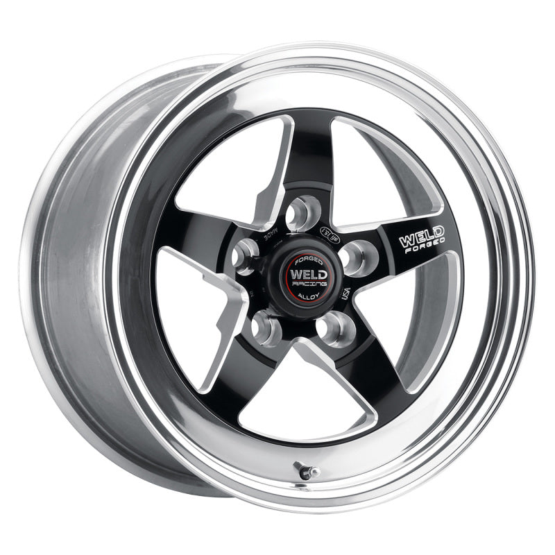 Weld S71 15x10 inch Black Modular Wheel with 5x4.75 Bolt Pattern - Medium Pad, 7.5 inch Backspace